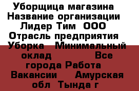 Уборщица магазина › Название организации ­ Лидер Тим, ООО › Отрасль предприятия ­ Уборка › Минимальный оклад ­ 28 900 - Все города Работа » Вакансии   . Амурская обл.,Тында г.